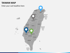 Taiwan map PPT slide 6