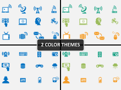 Technology icons PPT cover slide
