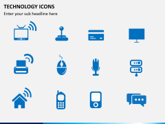 Technology icons PPT slide 5