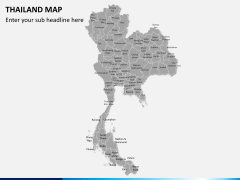 Thailand map PPT slide 1