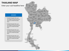 Thailand map PPT slide 11