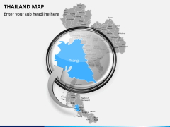 Thailand map PPT slide 13