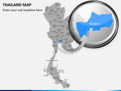 Thailand map PPT slide 14