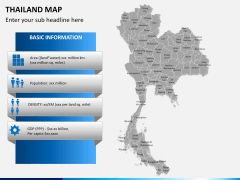 Thailand map PPT slide 16