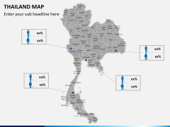 Thailand map PPT slide 17