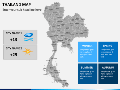 Thailand map PPT slide 20