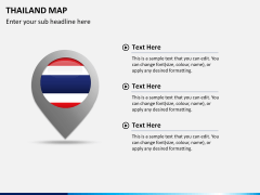 Thailand map PPT slide 21