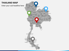 Thailand map PPT slide 5