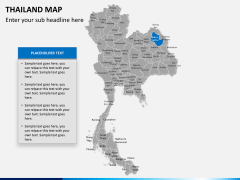 Thailand map PPT slide 8