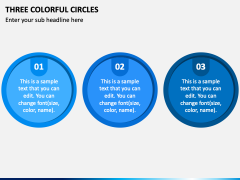 Three Colorful Circles PPT Slide 2
