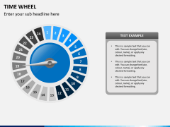 Time wheel PPT slide 12