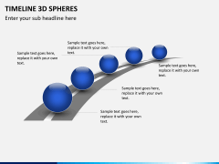 Timeline 3D sphere PPT slide 5