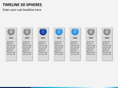 Timeline 3D sphere PPT slide 8