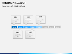 Timeline preloader PPT slide 11