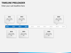 Timeline preloader PPT slide 8