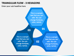 Triangular Flow - 3 Hexagons PPT Slide 2