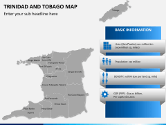 Trinidad and Tobago map PPT slide 15