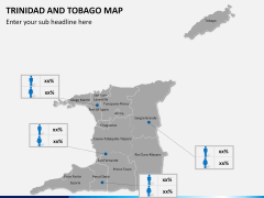 Trinidad and Tobago map PPT slide 16