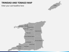 Trinidad and Tobago map PPT slide 2