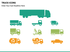 Truck icons PPT slide 6