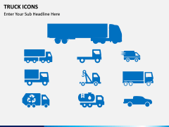 Truck icons PPT slide 3