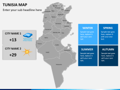 Tunisia map PPT slide 14