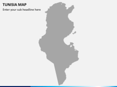 Tunisia map PPT slide 7