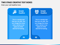 Two Stage Creative Text Boxes PPT Slide 2