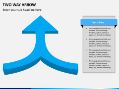 Two way arrow PPT slide 1