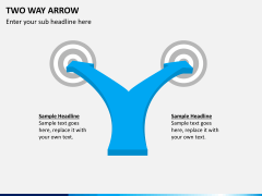 Two way arrow PPT slide 4