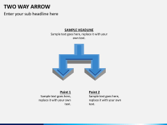 Two way arrow PPT slide 6