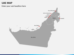 UAE map PPT slide 2