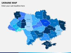 Ukraine map PPT slide 1