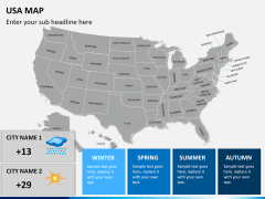 USA Map for PowerPoint and Google Slides - United States Map PPT