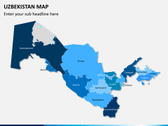 Uzbekistan map PPT slide 1