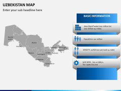 Uzbekistan map PPT slide 16