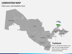 Uzbekistan map PPT slide 18