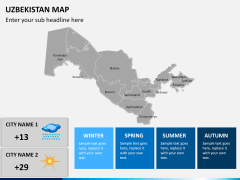 Uzbekistan map PPT slide 20