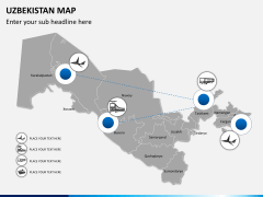 Uzbekistan map PPT slide 5