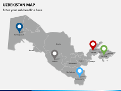 Uzbekistan map PPT slide 6