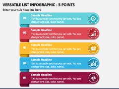 Versatile List Infographic - 5 Points PPT Slide 1