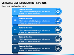 Versatile List Infographic - 5 Points PPT Slide 2