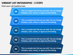 Vibrant List Infographic - 5 Steps PPT Slide 2