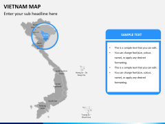 Vietnam map PPT slide 10
