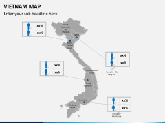 Vietnam map PPT slide 15