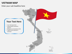Vietnam map PPT slide 17