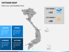 Vietnam map PPT slide 18