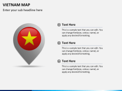 Vietnam map PPT slide 19