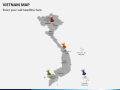 Vietnam map PPT slide 2