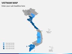 Vietnam map PPT slide 7
